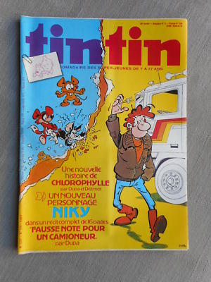 HEBDO TINTIN 2nd Series No. 229 DUPA JANRY DE GROOT 1980 Comic in Good Condition