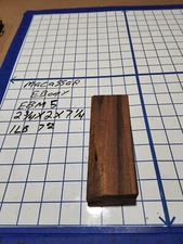 Macassar Ebony/Striped Ebony Turning Wood Blank 2 3/4"x2"x7 1/4" EBM5