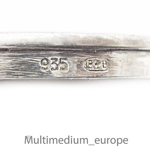 Art Deco Puder dose Pillendose Silber transluzides Emaille silver box enamel - Bild 3 von 7
