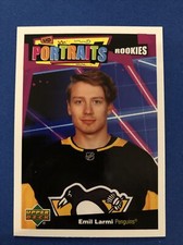 2020-21 UPPER DECK UD PORTRAITS ROOKIES #P-97 EMIL LARMI PITTSBURGH PENGUINS