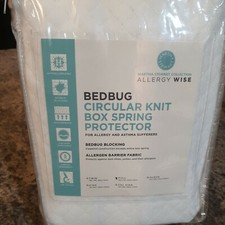 NEW Mattress Cover Zipper Bed Bug Protector Box Spring Encasement Allergies Dust