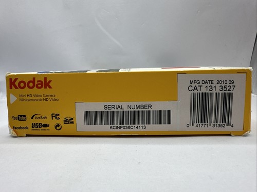 Kodak Zm2 Mini HD 720 Video Camera Silver-Gray Works-Parts - Picture 3 of 10