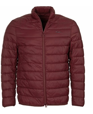 Barbour Men's Aubergine Purple Penton Quilt Full Zip Jacket