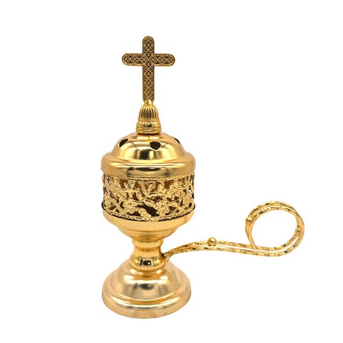 Vintage Metal Cross Incense Burner Indoor Sandalwood Burner Home Decoration - Picture 15 of 16