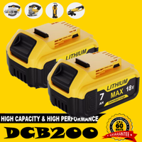 2X Akku 7,0 Ah 18V Xr Li-Ion Batterie DCB182 FüR Dewalt DCB205-2 DCB184 DCB200-2