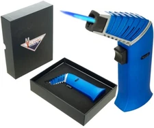 Big Bendable Torch Table Jet Lighter Adjustable Nozzle Butane Refillable Gift BL