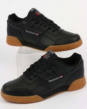reebok classic black gum sole