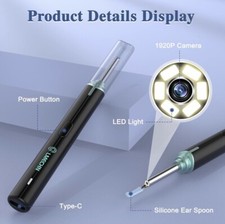 Ear Wax Removal Ear Cleaner with Camera and Light Ear Wax Removal Kit