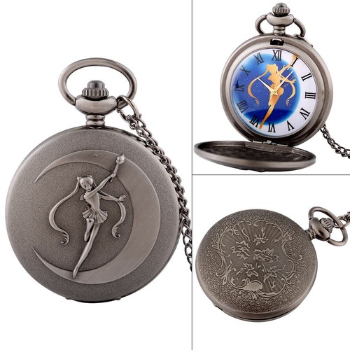 Orologio da tasca Steampunk quarzo vintage design antico collana ciondolo regalo retrò - Foto 8 di 98