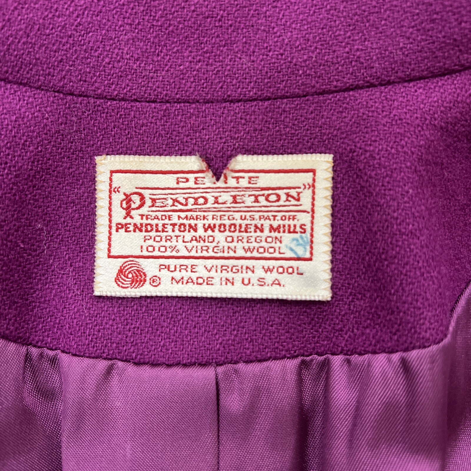 Pendleton Purple Single-Button Lightweight 100% W… - image 8