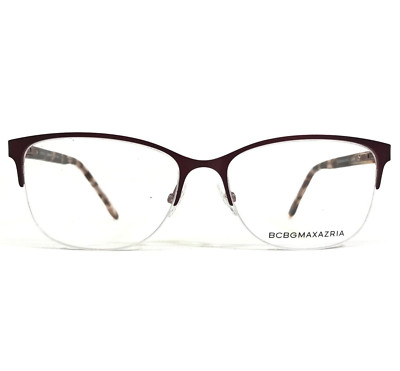 BCBGMAXAZRIA Brille Rahmen VERA WINE Rot Schildplatt Cat Eye Halb Rim 53-16-135