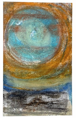 Original ~ handwerklich hergestellt ~ Enkaustikmalerei ~ Monotypie ~ mattiert ~ signiert ~ kostenloser Versand - Bild 5 von 9