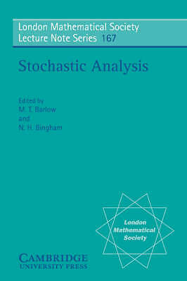 Stochastic Analysis Barlow Bingham Paperback Cambridge University Press