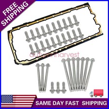 Engine Oil Pan Gasket w/ Engine Oil Pan Bolt ...