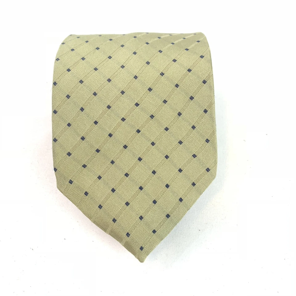 Men Tie Armani Colezzioni Light Green Silk Acetate Made In Italy  - Image 2 of 4
