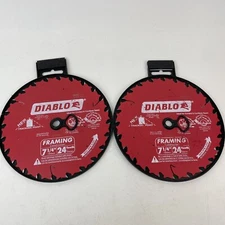 Lot of 2 Diablo 7-1/4 in. x 24T Framing Circular Saw Blade P0724R NEW