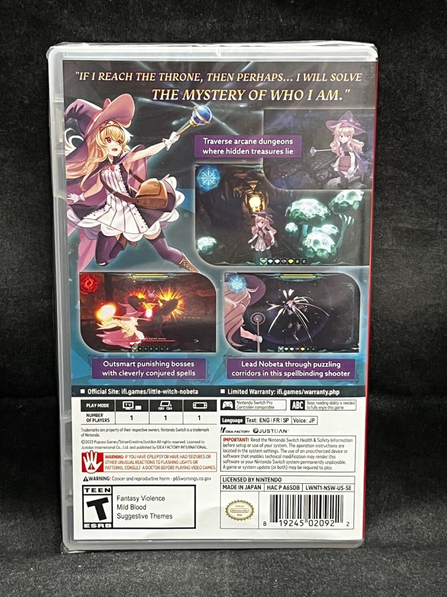 Little Witch Nobeta 限定版 Nintendo Switch justdan-little-witch-nobeta-