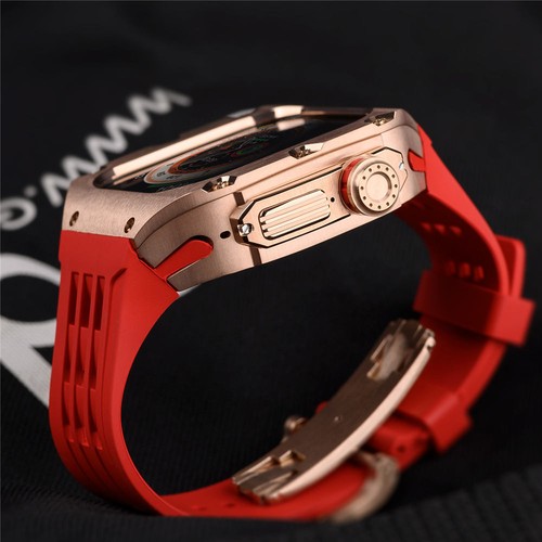 Estuche de aleación de titanio premium + correa de silicona MOD KIT para Apple Watch Ultra2 49 mm - Imagen 5 de 52