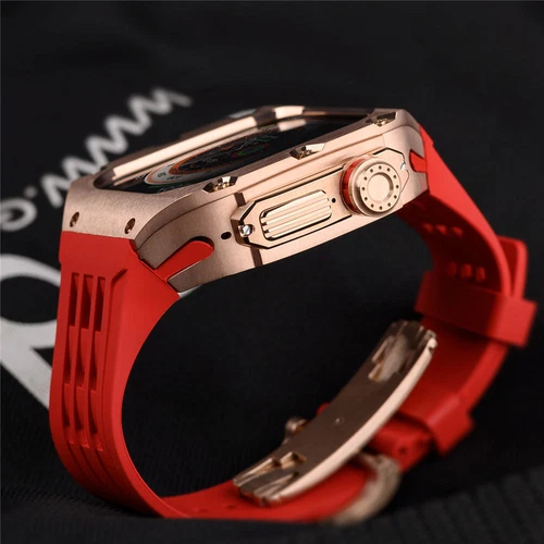 Titanium Alloy Case+Silicone Strap MOD KIT For Apple Watch Ultra /Ultra 2 3 49mm - Picture 4 of 44