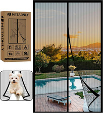 Magnetic Screen Door 72 x 80, Screen Size 74" x 81", 74"W x 81"L Pack of 1 