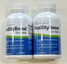 Lot of 2 Fairhaven Health, MotilityBoost for Men 60ct (120 Total) 7/25