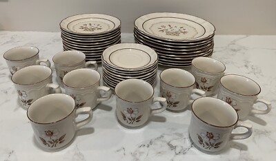 Full Dinner Service Set Of 10 -Cumberland Mayblossom Hearthside