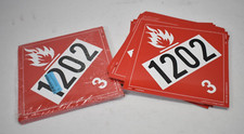 Lot of 50 LabelMaster Rigid Vinyl Placards Flammable 1202 3 Chemical Warning
