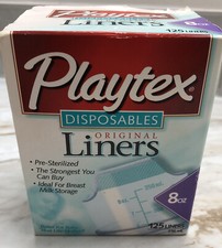 Playtex Disposables Original Liners 4 Oz 125 Ct. Liners VTG SEE DESCRIPTION
