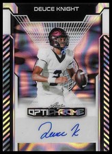2025 Leaf Optichrome #BA-DK1 Deuce Knight Base Autographs Lava Silver #/10