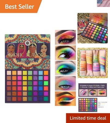 Professional 48 Color Eyeshadow Palette, Matte Makeup Set with Applicators