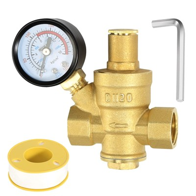 #ad Water Pressure Regulator 3 4 inch with Gauge Made of 100% High Hardness Bras... $25.70