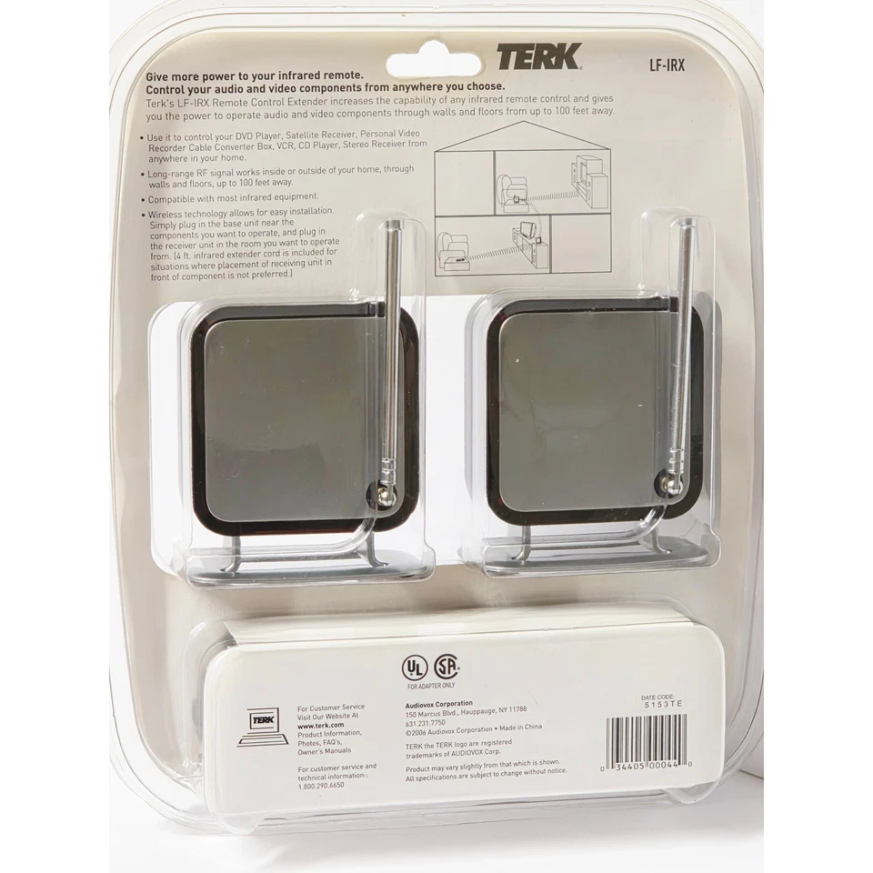 TERK LF-IRX Remote Control Extender Wireless Infrared Transmitter Receiver New - Image 4 of 4