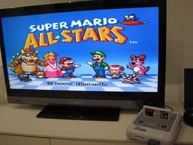 SUPER MARIO ALL STARS 4 JUEGOS CONSOLA SUPER NNINTENDO CONTROL SET NES EN CAJA