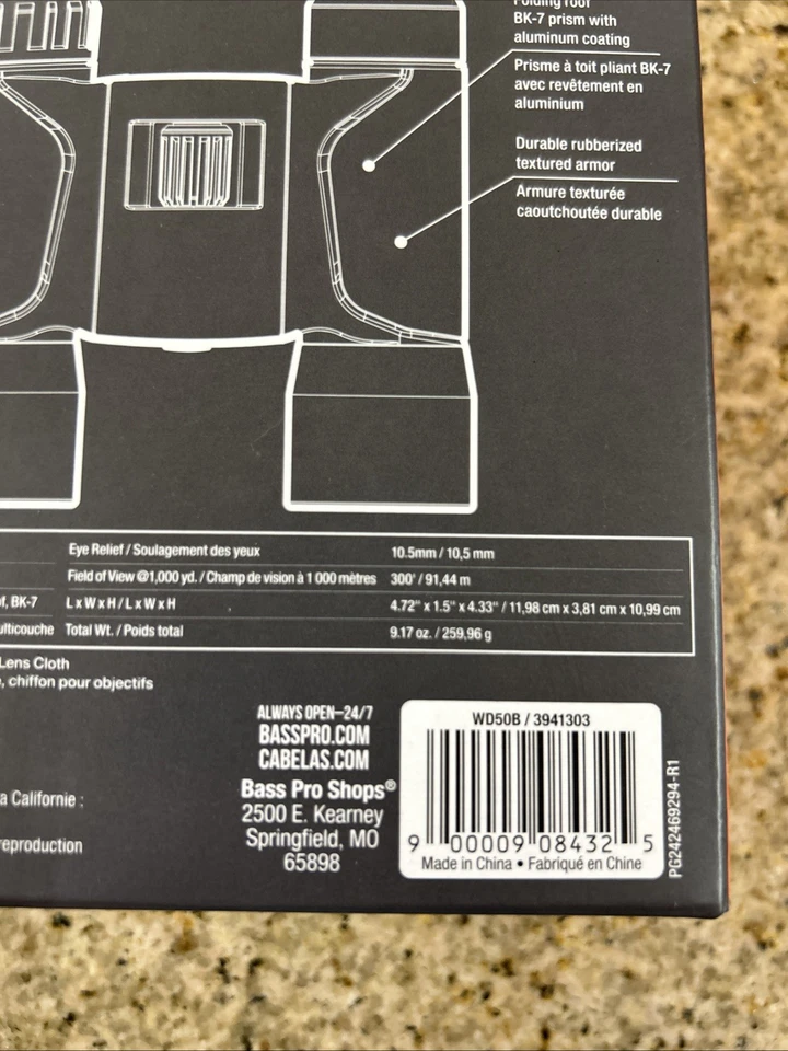 Pursuit 10x25 Compact Binoculars WD50B - Brand New In Box Free Shipping - Image 4 of 4