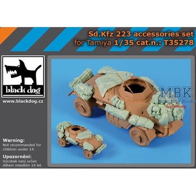BLACK DOG BDT35278 Sd.kfz 223 accessories set