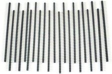 20pcs 40 Pin 2.54mm Straight Single Row Male ...