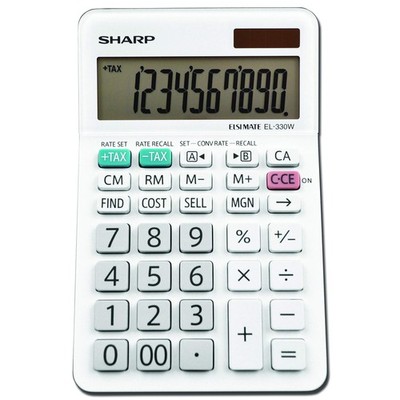EL-330WB Standard Function Basic Desktop Calculator, Large Display, for Home ...