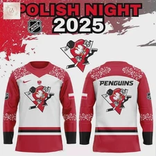 Personalized Pittsburgh Penguins Polist Night 2025 Hockey Shirt Christmas Gift