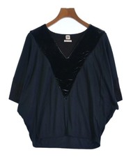 HERMES Blouse NavyxBlack 36 Approx. XS 2200378388023