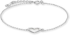 925 Silber Armband mit Herz – filigran, verstellbar, wasserfest & hypoallergen