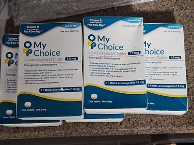 5 Pack - My Choice Emergency Contraceptive (Compare to Plan B One Step) Exp 2027