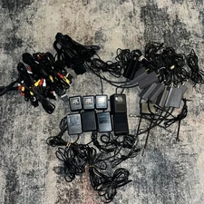 HUGE Lot POWER CORDS , AV CABLES EXTENSIONS , RF SWITCH - OEM nes snes nintendo