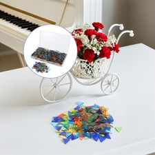 1273pcs Colorful Triangle Glass Mosaic Tiles, Tiny Mosaic Tile DIY Hobbies