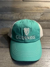 Guinness Draught Stout Beer Trucker Mesh Snapback Relaxed-Fit OSFM Hat Cap NEW 