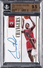 2013-14 National Treasures Scottie Pippen Game Changers Gold /10 BGS 9.5/Auto 10