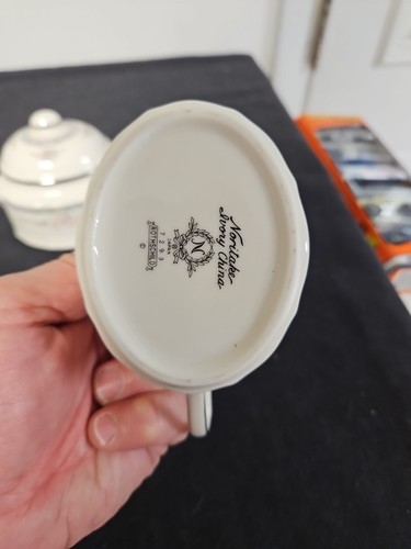 Noritake Rothschild Set Crema e Zucchero 7293 Avorio Cina Giappone - Foto 6 di 8