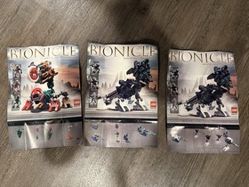 LEGO Bionicle Matoran Nuhrii 8607 Vhisola 8608 Tehutti 8609 Missing One Head