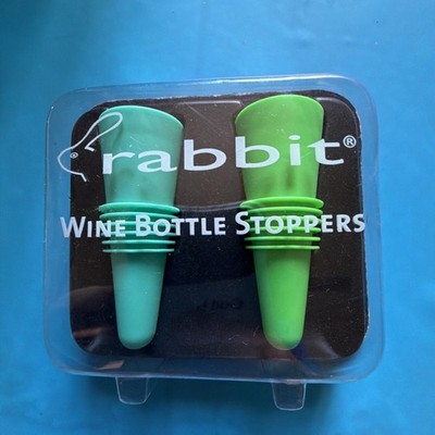 Rabbit Wine Bottle Stoppers 2pk - Brand New