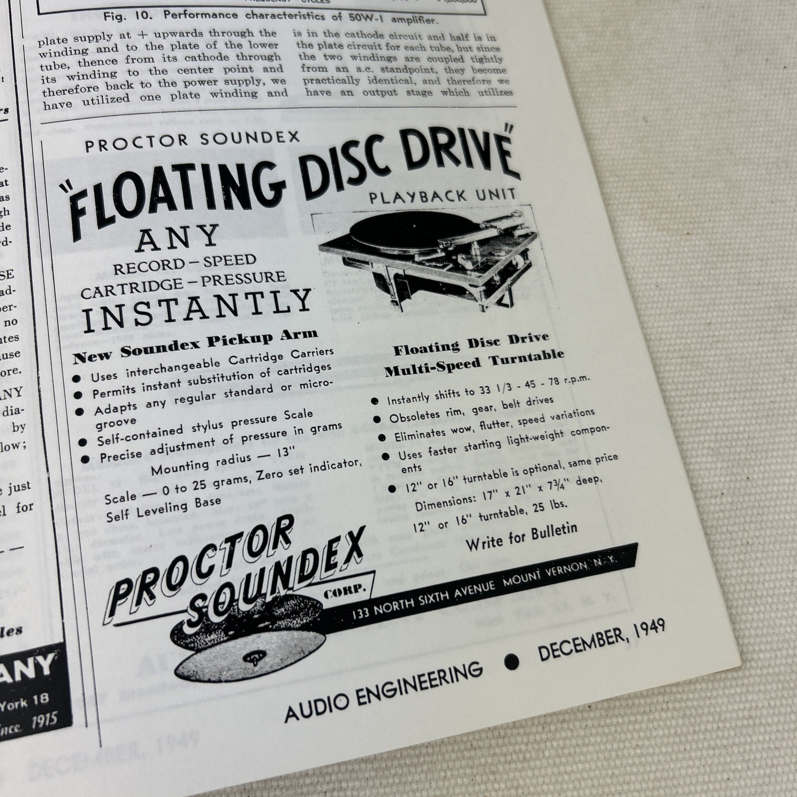 McIntosh - From Audio Engineering Dec 1949  D1321