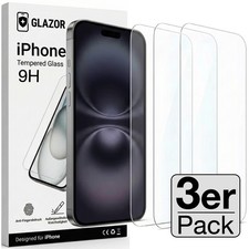 3x Display Panzerfolie Schutzglas für iPhone 17 16 15 14 13 12 11 X Pro Max Glas